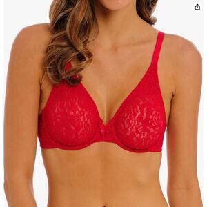 Wacoal Halo Lace Underwire Bra Barbados Cherry Size 36D